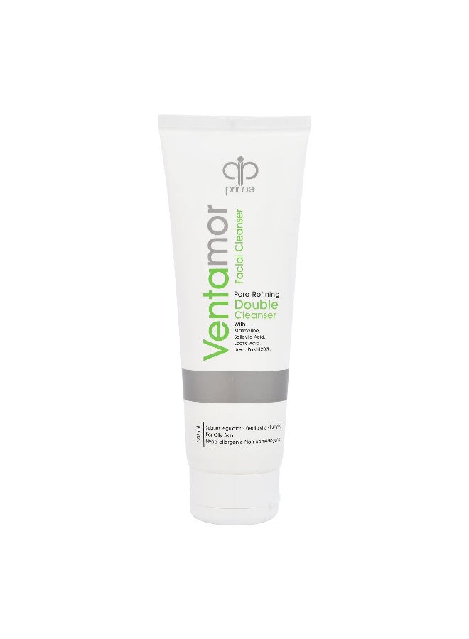 Ventamor Pore Refining Double Cleanser 120 ml with Salicylic Acid & Lactic Acid – Deep Pore Cleansing, Oil Control, Gentle Exfoliation, Reduces Blackheads & Shine, Hydrating Face Cleanser for Oily Skin - Image 1
